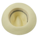 Thin Doubled Lines Papierstroh Fedora
