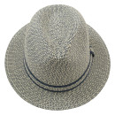 Spinned Lines Papierstroh Fedora