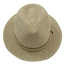 Spinned Lines Papierstroh Fedora