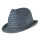 White Contrast Lined Papier Trilby