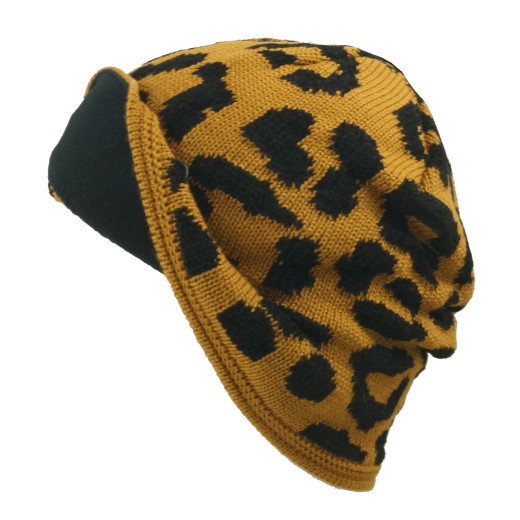 Eisbär Cheetah Leopard OS Mütze Hellbraun Onesize/55-58