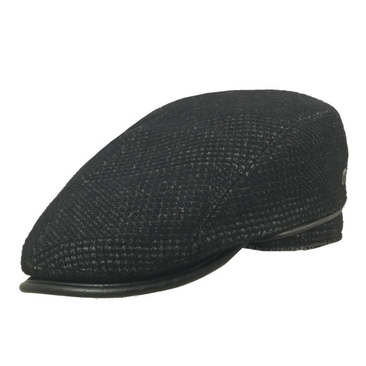 Bugatti Netty Cotton Wool Flatcap Schwarz 59