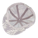 HatBee Floral Cottonmix Ballonmütze Grau M/55-56