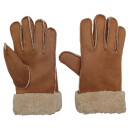 HatBee Schafsleder Fingerhandschuhe Lammpelzumschlag