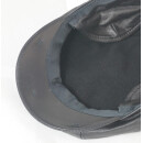 Wegener Leder-Schiebermütze mit Windstopper schwarz 55