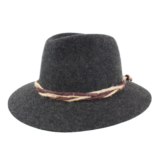 Faustmann Trachtenhut Wollfilz anthrazit 61