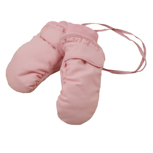 Baby Fausthandschuhe ohne Daumen rosa