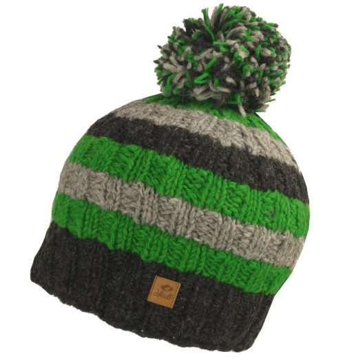 Chillouts Striply Fine Wool Bommelbeanie
